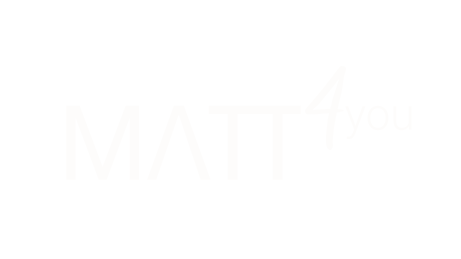 weißes Logo für Matt four you