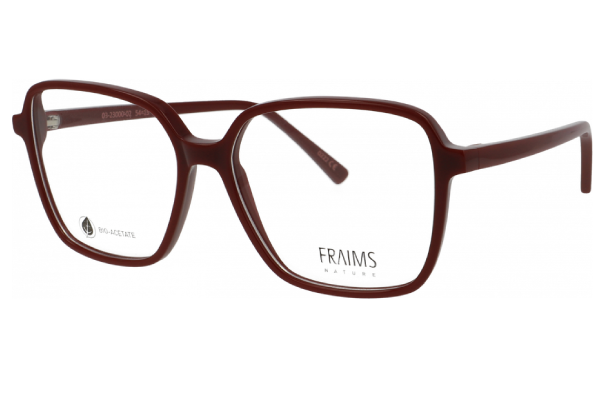 Brille mit dunkelroter Fassung von FRAIMS