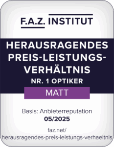 Siegel des FAZ Instituts für Herausragendes Preis-Leistungsverhältnis