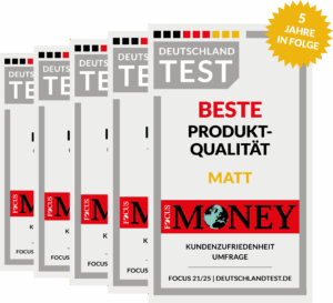 Siegel von Deutschland Test für Beste Produkt-Qualität für MATT